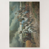  brandweerauto (door Eugène Burnand) Legpuzzel (Verticaal)