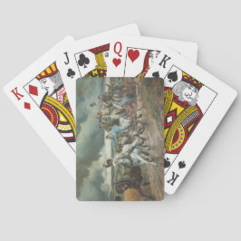  brandweerauto (door Eugène Burnand) Pokerkaarten