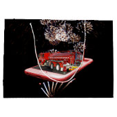 brandweerauto met vuurwerk, groot cadeauzakje (Achterkant)