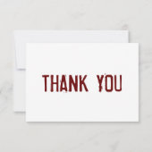 Brandweerauto-motor Brandweerplaat Hartelijk dank Bedankkaart (Achterkant)