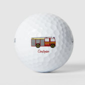 Brandweerauto-ontwerp Golfballen (Voorkant)