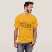 brandweerauto potlood tekening shirt (Voorkant volledig)