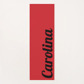 Brandweerauto Rood Moderne Naam | Stijlvol en eenv Yogamat (Voorkant)