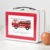 Brandweerauto Themakinderkamer Rood Rand (In situ)