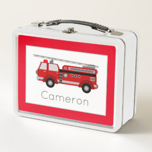 Brandweerauto Themakinderkamer Rood Rand
