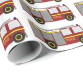 Brandweerautontwerp Cadeaupapier (Rol Hoek)