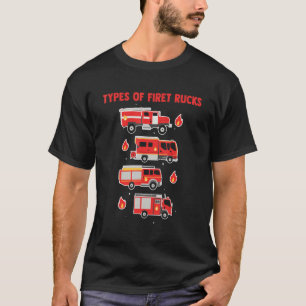 Brandweerauto's Brandweerdienst Brandweerhelden T-shirt