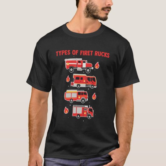 Brandweerauto's Brandweerdienst Brandweerhelden T-shirt (Voorkant)