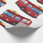 brandweerauto's cadeaupapier (Hoek)