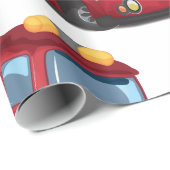 brandweerauto's cadeaupapier (Rol Hoek)