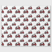 Brandweerauto's, verpakkingspapier cadeaupapier (Vlak)