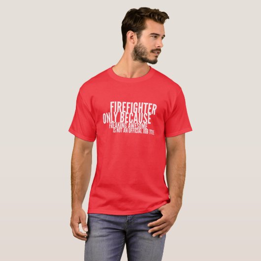 Brandweerbaan T-shirt (Voorkant volledig)