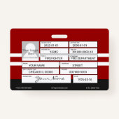 Brandweerbadge Badge (Achterkant)