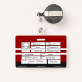 Brandweerbadge Badge (Achterkant met intrekbare)