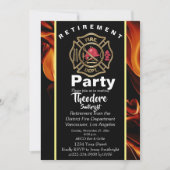 Brandweerbadge Brandweerman pensioen Kaart (Voorkant)