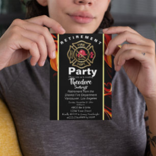 Brandweerbadge Brandweerman pensioen Kaart