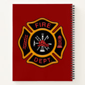 Brandweerbadge Notitieboek (Achterkant)