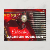  brandweerbekroonde viering van het leven briefkaart (Voorkant)