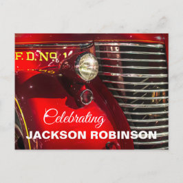  brandweerbekroonde viering van het leven briefkaart