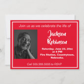 brandweerbekroonde viering van het leven kaart (Achterkant)