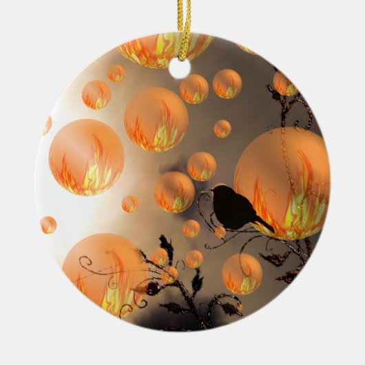 Brandweerbellen Keramisch Ornament (Voorkant)