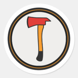 Brandweerbijl Sticker
