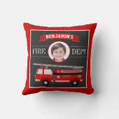 Brandweerbrandblusbrandblusapparaat Aangepaste fot Kussen (Achterkant)