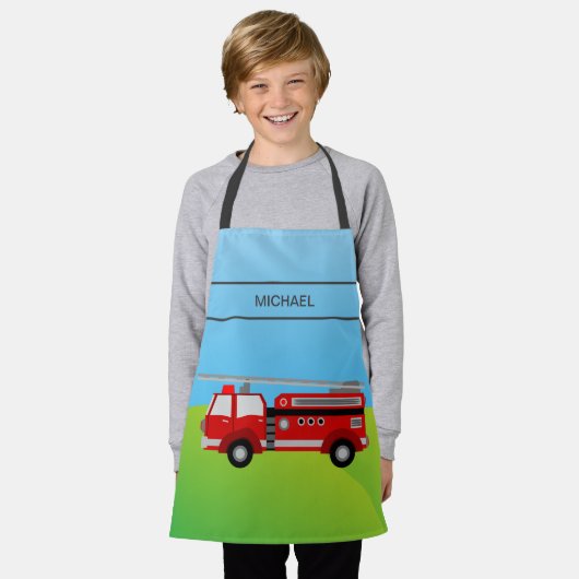 Brandweerbrandblusinstallatie Kinder Schort (Gedragen)