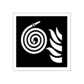 Brandweerbrandslang Veiligheid Bord Rubberstempel (Afrduk)