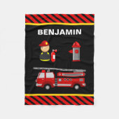 Brandweerbrandweerman Fleece Deken (Voorkant)