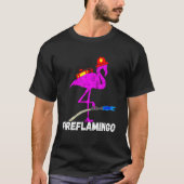 Brandweerbrigade Flamingo Fireman Exotic Bird T-shirt (Voorkant)