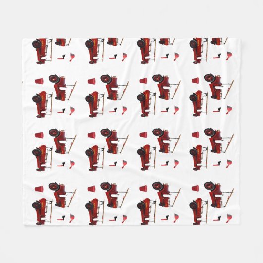 brandweerbrigade Truck Ax Pet; Fleece Deken (Voorkant (Horizontaal))