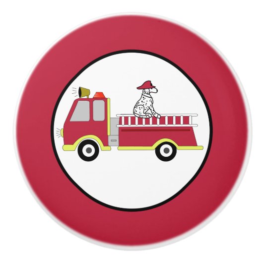 Brandweercabine voor brandweerauto's keramische knop (Voorkant)