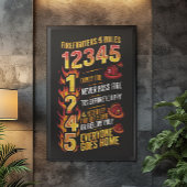 Brandweercode: Regels van dapperheid Foto Afdruk