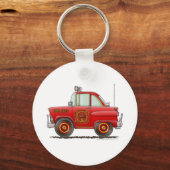 Brandweercommandant brandweerauto brandweerman bra sleutelhanger (Voorkant)