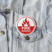 Brandweercommandant Ronde Button 7,6 Cm (In situ)