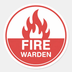 Brandweercommandant Ronde Sticker