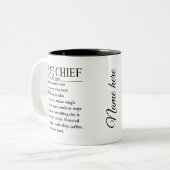 Brandweercommandant Tweekleurige Koffiemok (Voorkant links)