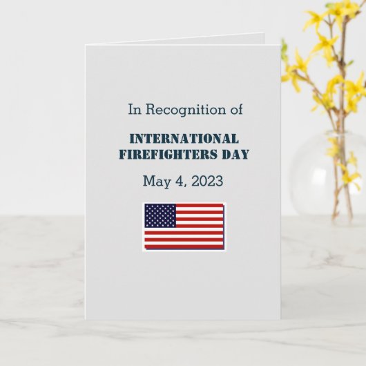 Brandweerdag 2023 Hartelijk dank Kaart (Gele Bloem)