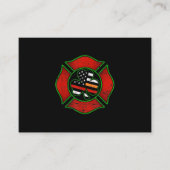 Brandweerdag St Patricks Day Irish American Flag Visitekaartje (Voorkant)