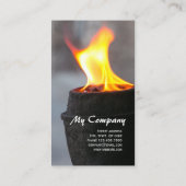 Brandweerdampen van een kleine vonk CC0947 Visitekaartje (Achterkant)