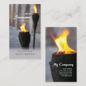 Brandweerdampen van een kleine vonk CC0947 Visitekaartje (Voorkant / Achterkant)