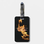 Brandweerders Gift Personalized Maltese kruisvuur Bagagelabel (Achterkant verticaal)