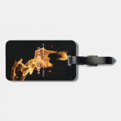 Brandweerders Gift Personalized Maltese kruisvuur Bagagelabel (Achterkant horizontaal)