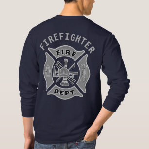 Brandweerdienst Badge Fireman Custom T-shirt