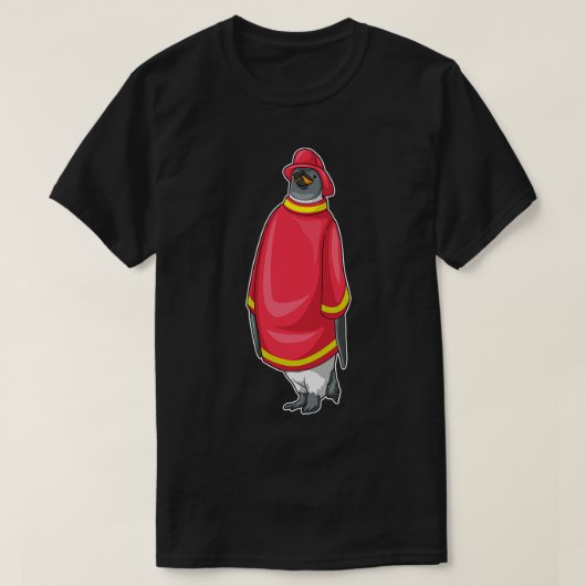 Brandweerdienst bij Penguin T-shirt (Design voorkant)