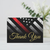 Brandweerdienst Brandweerdienst Bedankkaart (Staand voorkant)