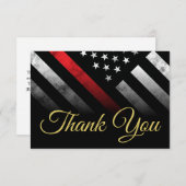 Brandweerdienst Brandweerdienst Bedankkaart (Voorkant / Achterkant)