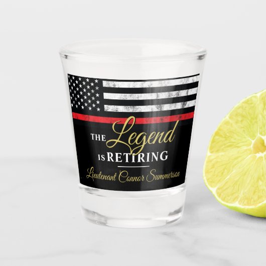 Brandweerdienst Brandweerdienst Shot Glas (Voorkant)