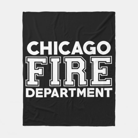 Brandweerdienst Chicago Fleece Deken (Voorkant)